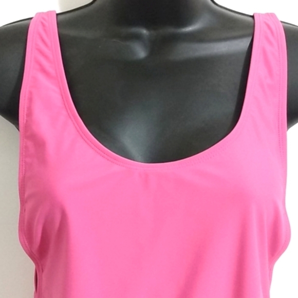 ISLAND LOVE RUCHED CUT-OUT SWIMSUIT NWT JR LARGE - Picture 3 of 9